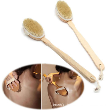 Factory-direct sale ergonomic grip bath exfoliating body scrub brush